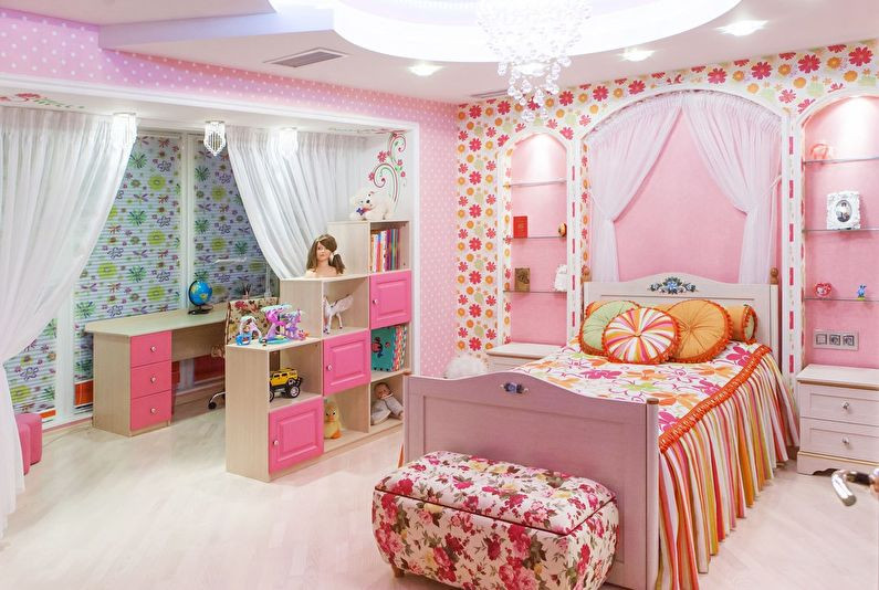Детская комната для девочки. Дизайн и фото 