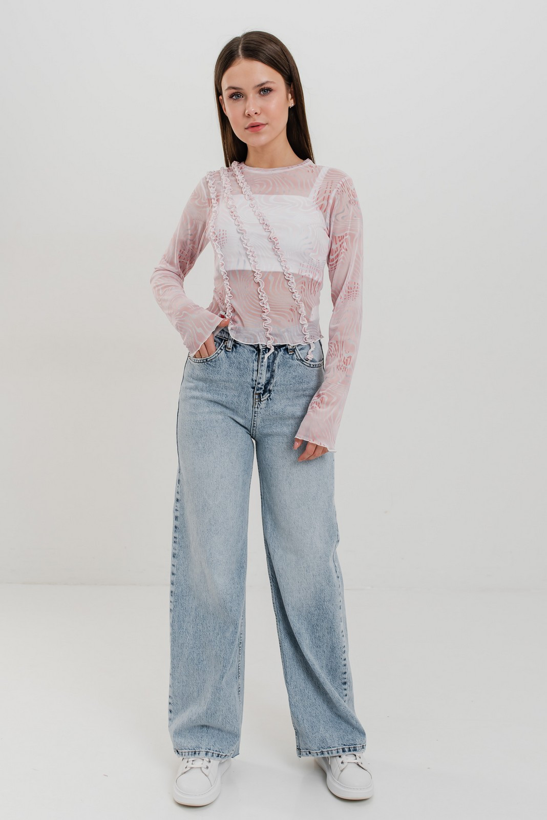 Джинси wide leg Тесні, фото №4