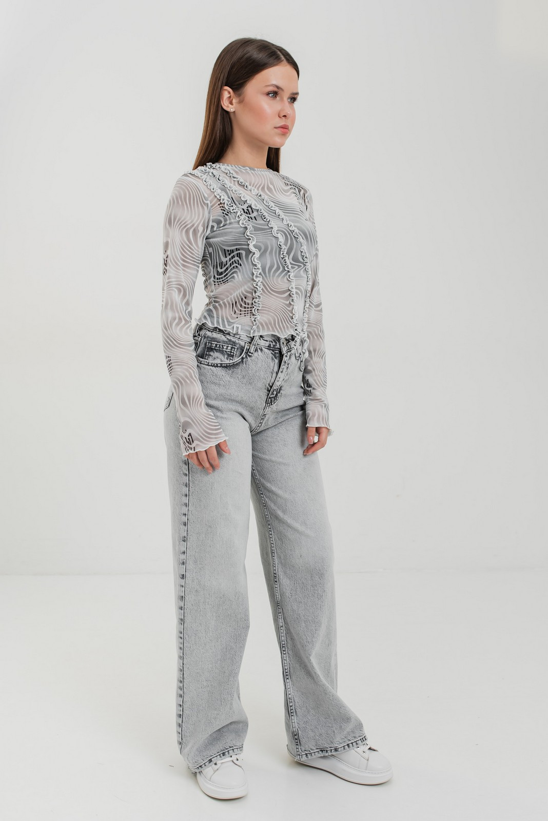Джинси wide leg Тесні, фото №4