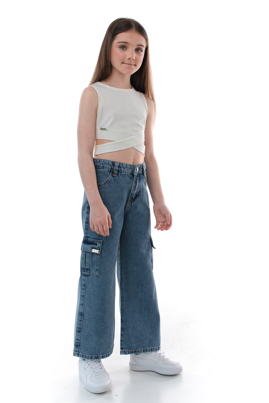 Jeans wide leg cargo Kalila, photo №2