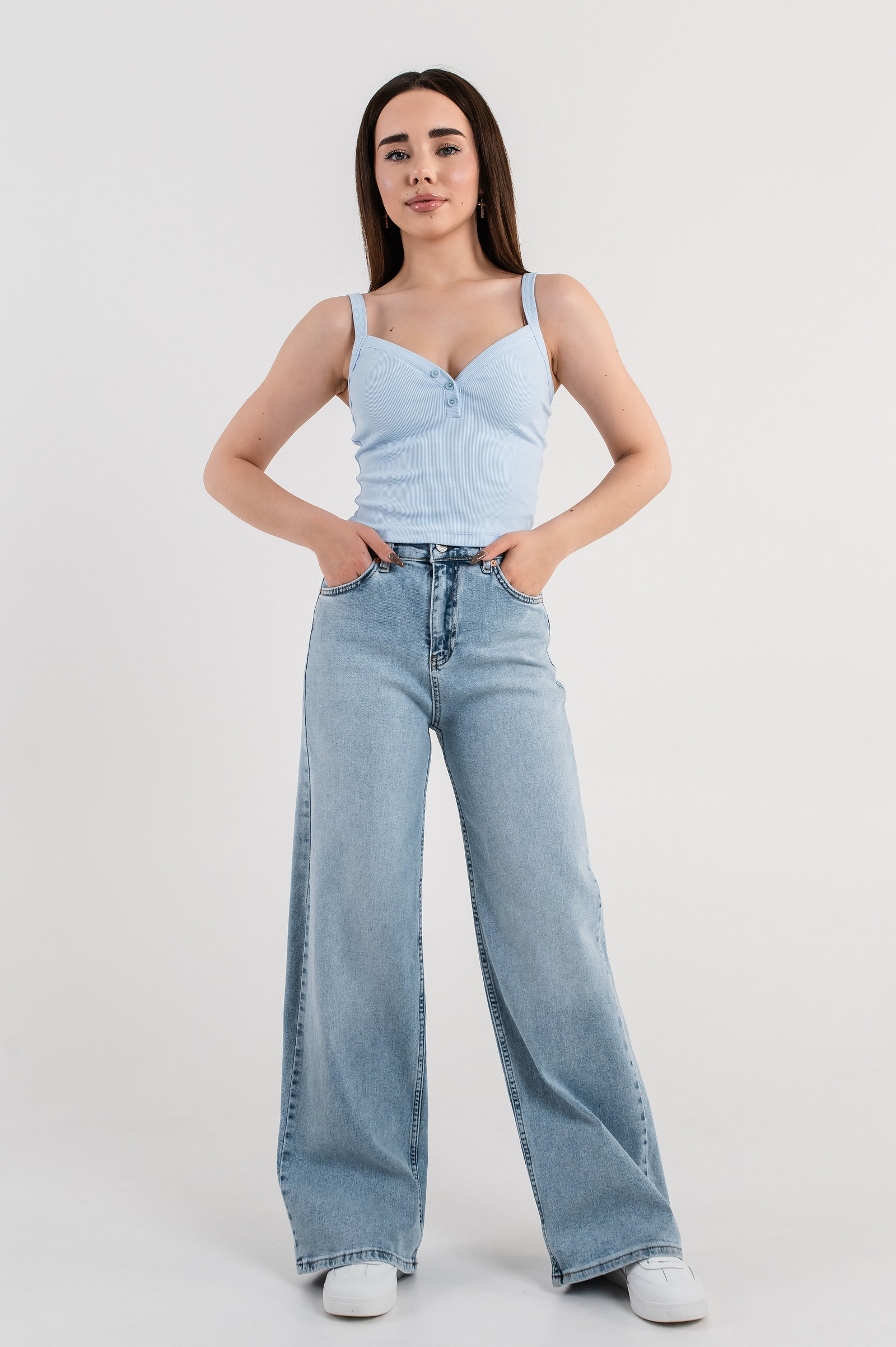 Джинси wide leg Тесні, фото №1